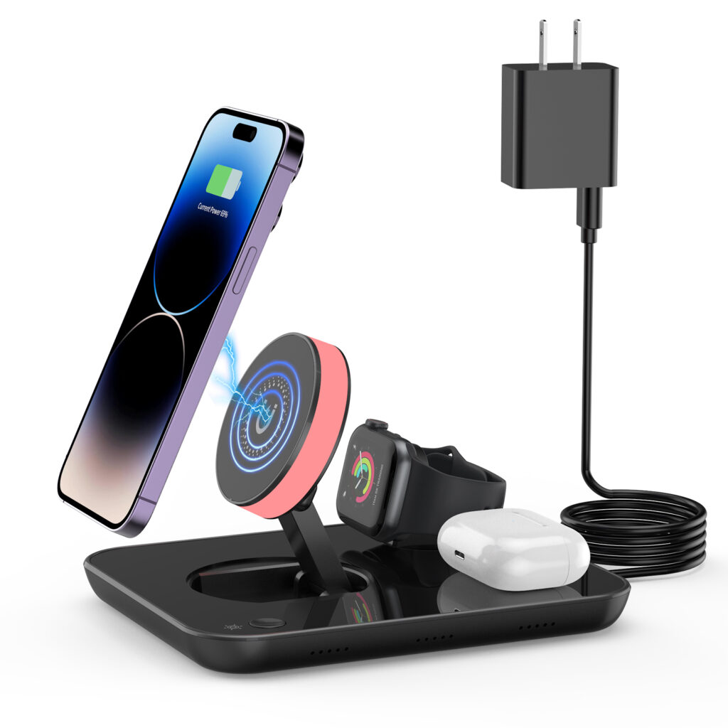 X528# Portable 4-in-1 Wireless Charging Station Magnetic Wireless ...
