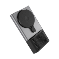 A04# 5000mAh portable power bank with built-in Bluetooth speaker and phone desktop stand function