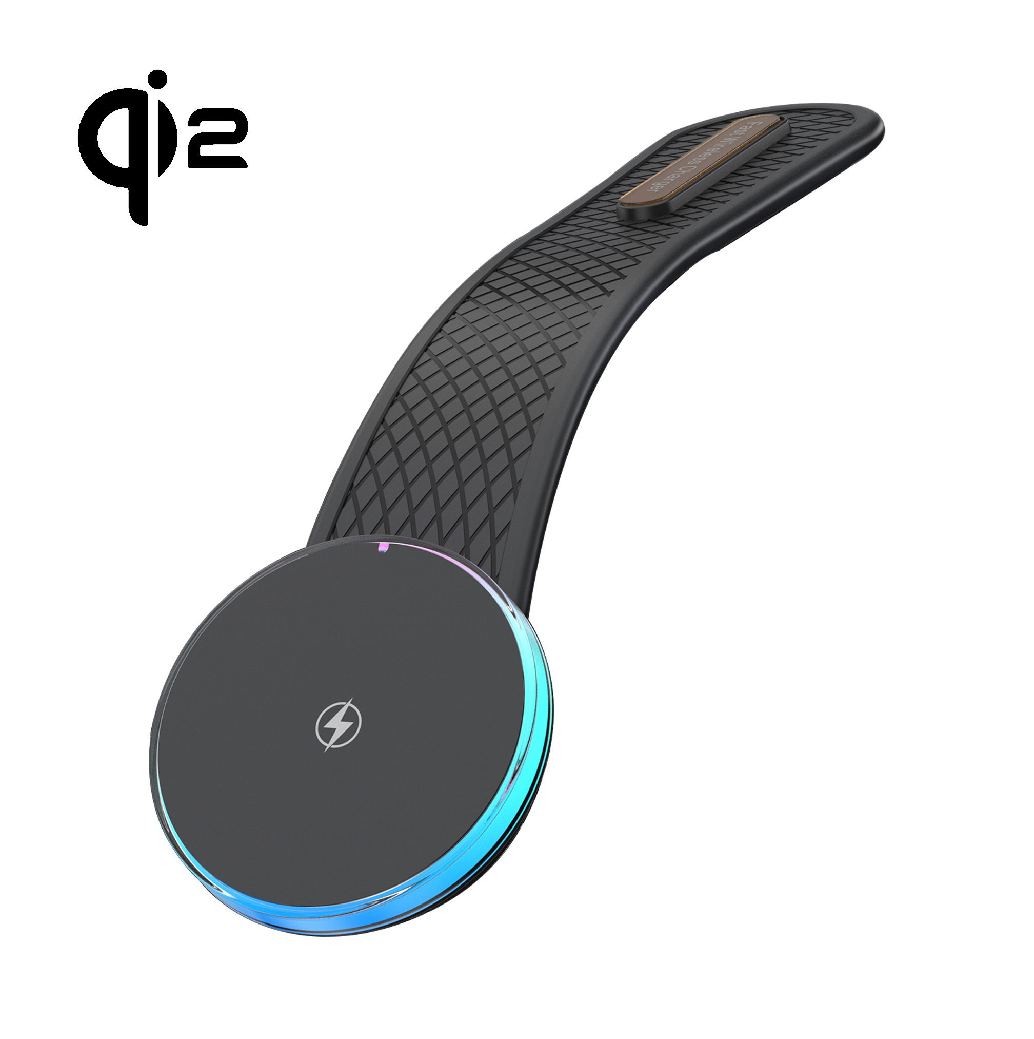 X12# MagSafe Dashboard Car Mount Charger, 15W Wireless Car Charger Phone Holder, Magnetic Car Dash Mount for iPhone 15/14/13/12 Pro Plus Max, Bendable Memory Titanium Alloy for All Dashboard, Windshield