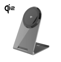 Q03# Foldable Magnetic Wireless Charging Stand 15W Fast Charger with Alloy Aluminum Body – Quick Heat Dissipation, Travel-Friendly Wireless Charger
